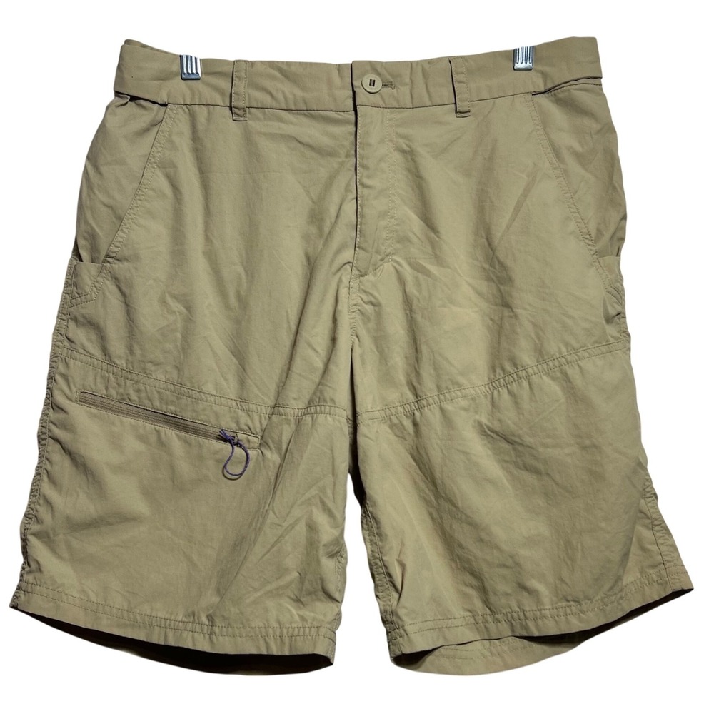 Patagonia Quandary Shorts Mens Medium Tan Khaki Nylon Hiking 82127 SP24